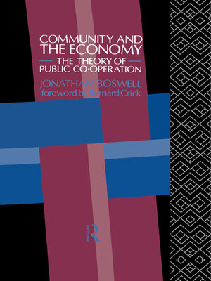 cover image of Community and the Economy